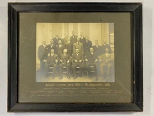 Second Traverse Jury, 1910 Alfred Maine Antique photo in frame 
