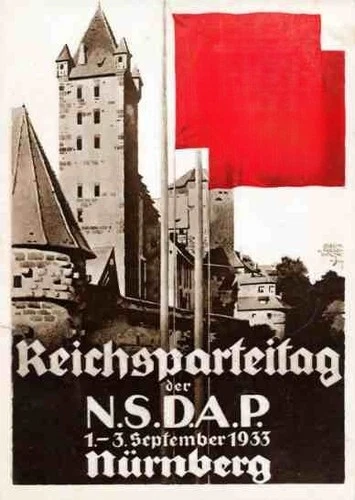 WW2 German Third Reich Reichsparteitag Nurnberg Propaganda Military Poster Print