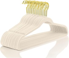 Premium Velvet Hangers Pack 60 Pcs Heavyduty - Non Slip Slimline - Velvet Sui...