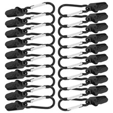 24 Pcs  Shade Sail Tarp Clips Secure Clamp Outdoor Camping Tent Hardwares Kits