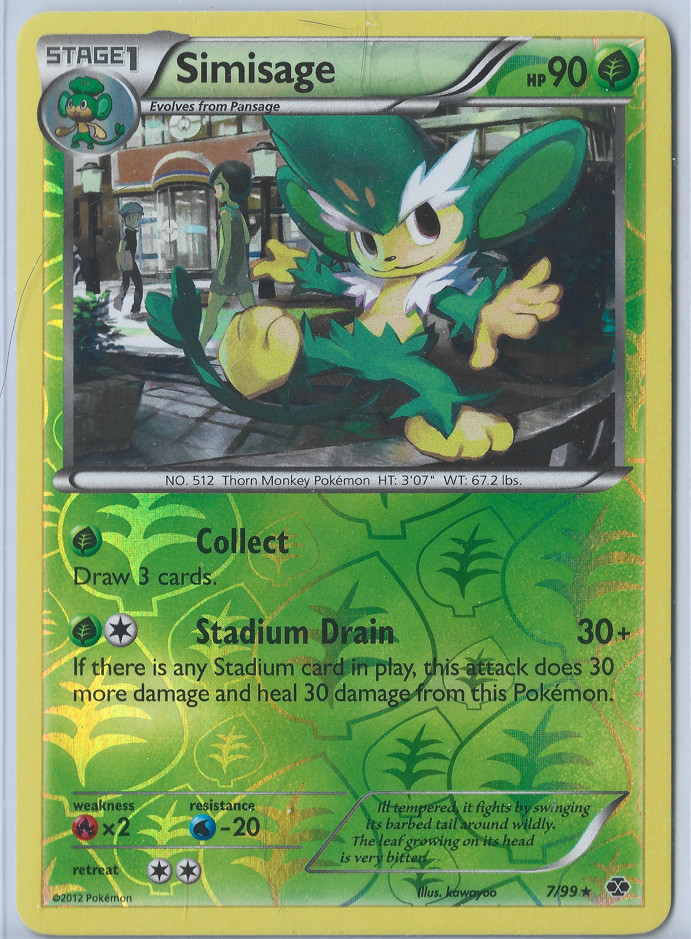 Simisage 7/99 Next Destinies Reverse Holo
