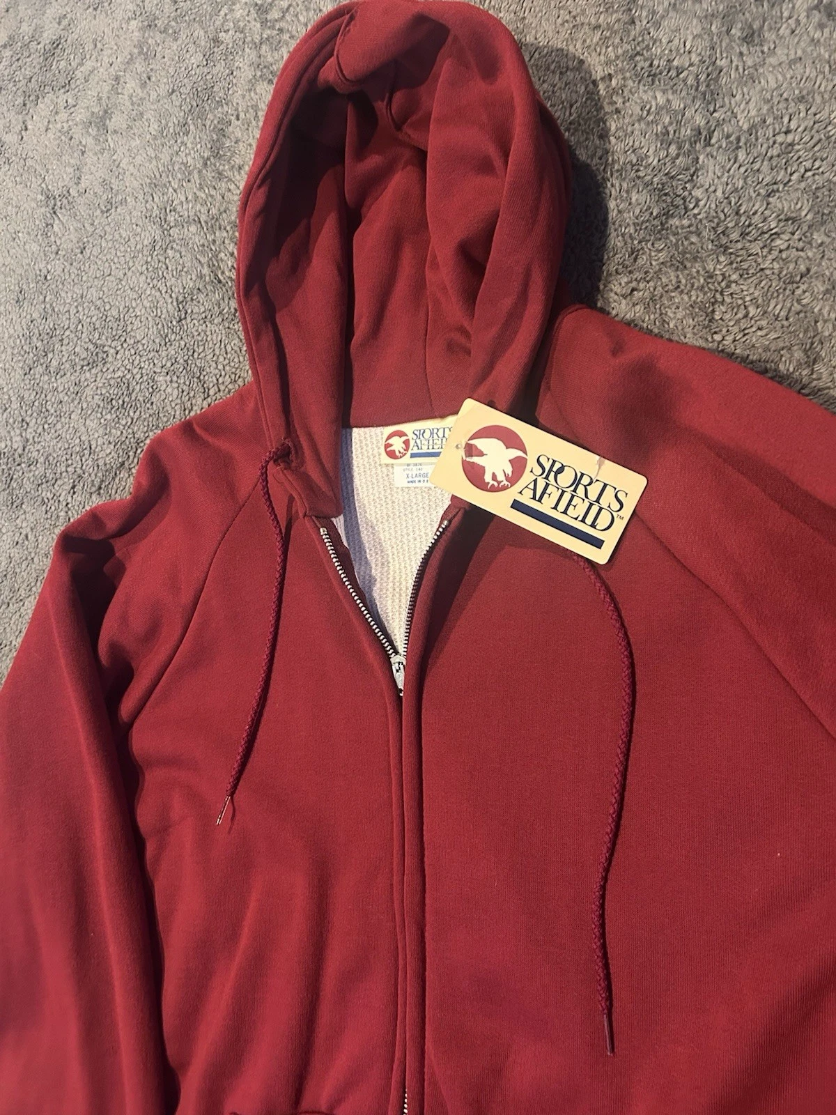 Vintage Sports Afield Waffle Thermal Lined Full Zip Hoodie Made In USA Men’s XL
Opens in a new windo