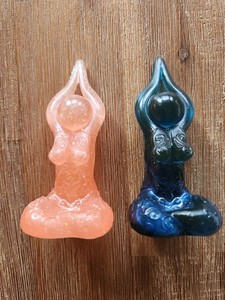 Brigid's Grove Goddess Statue Figures Meditation Set of 2 