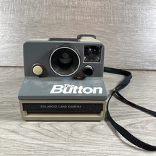 Vintage 1980s Polaroid The Button Land Camera Excellent Condition With Strap