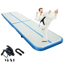 10FT Gymnastics Mat Inflatable Air Track Training Tumbling Yoga Gym Kids & Adult