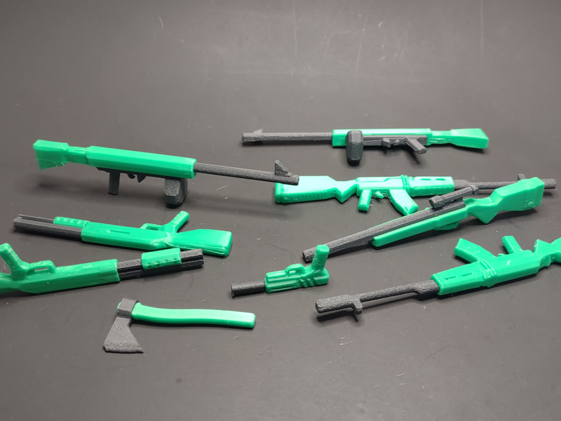 2Tone Dummy 13 Accessory Weapons Pack Guns Swords Armor Action Figure Toy