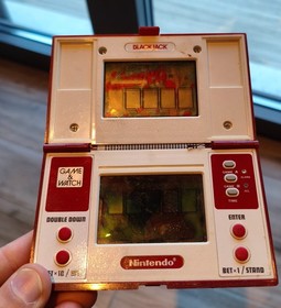Pair Nintendo Game & Watch &ndash; Pinball PB-59 + Blackjack BJ-60 1983/1985 &ndash; For Par
