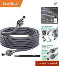 18AWG Waterproof DC Power Cable for Starlink Mini - 10FT Male-to-Male Connection