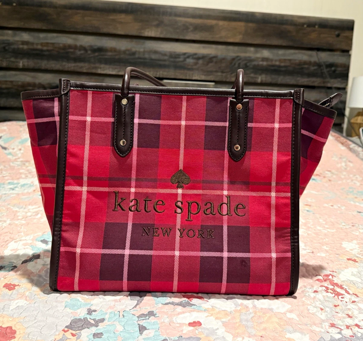 Kate spade tote チェック柄バック kate spade new york Plaid Tote Bags & Handbags for Women for sale