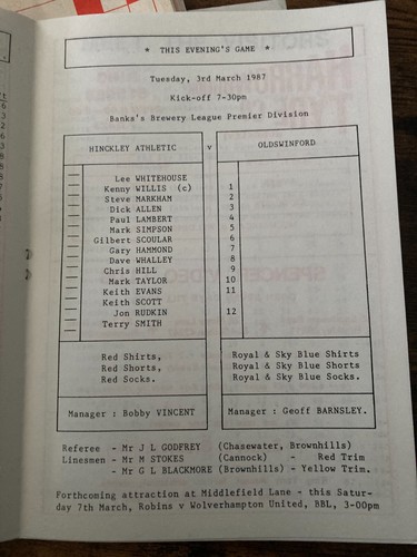 Hinckley Athletic Heimprogramme 70er 80er Jahre Non League West Midland League - Bild 53 von 59