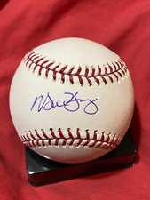 MICHAEL YOUNG AUTOGRAPHED SIGNED MAJOR LEAGUE BASEBALL OML TEXAS RANGERS COA