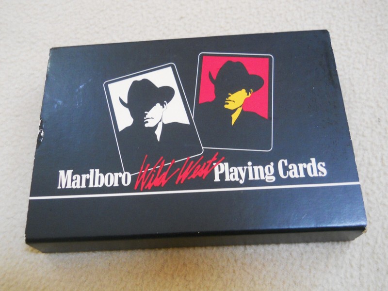 Vintage 1991 Marlboro "Wild West" Playing Cards / Sealed NEW / FRANCE