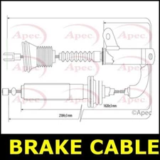 Handbrake Cable Parking Front FOR VOLVO 940 2.3 94->98 Petrol Apec