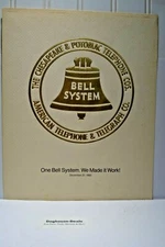 1983 ATT & Chesapeake & Potomac Telephone Merger, Embossed Gold Print