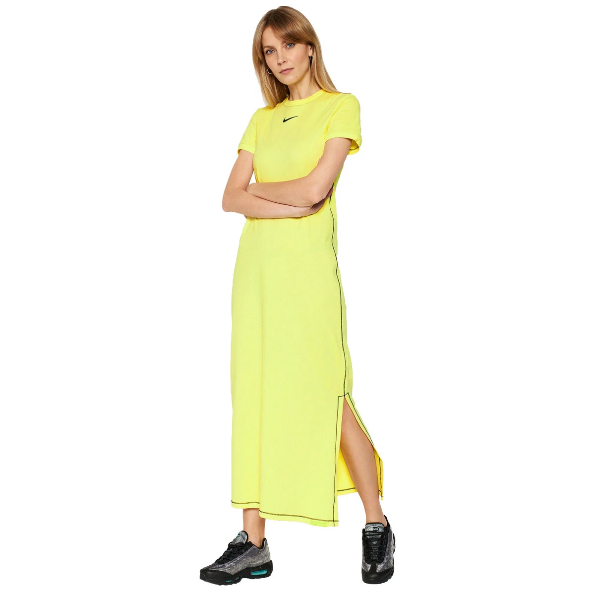 Nike shop yellow dress