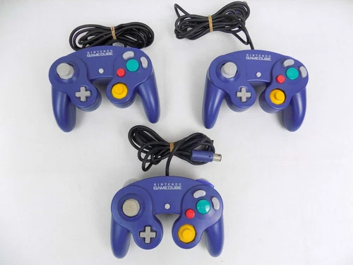 Genuine Nintendo GameCube Controller Purple Indigo Official Authentic