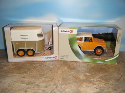schleich horse trailer and jeep