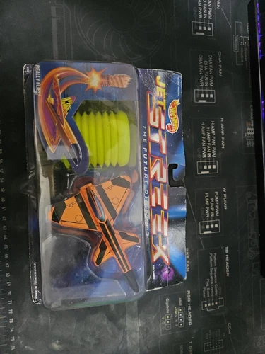 MATTEL VTG 1991 HOT WHEELS JET STREEX MACHINES ORANGE PLANE EUROPEAN SEALED A