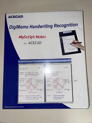 ACECAD DigiMemo Handwriting Recognition MyScript Notes for ACECAD - Sealed