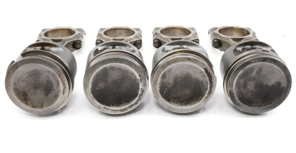 Set 1.7 Piston & Rods Audi Fox Rabbit Scirocco Mk1 EN Gas 79.485 - Genuine - Image 2 of 4
