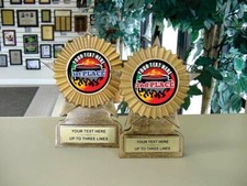 CHILI COOK OFF COOK-OFF RESIN TROPHY SET 1ST  2ND PLACE MRF11C MRF11B 