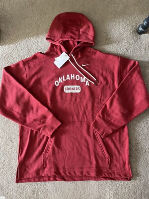 Nike Oklahoma Sooners Team Hoodie Sweatshirt Red Men's Size