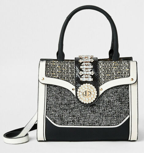 NEW Ltd RARE Edition RIVER ISLAND JEWEL Diamante CRYSTAL BAG COMPLETELY SOLDOUT - Picture 1 of 12
