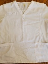 Wonderwink Scrub Top Xl EUC White