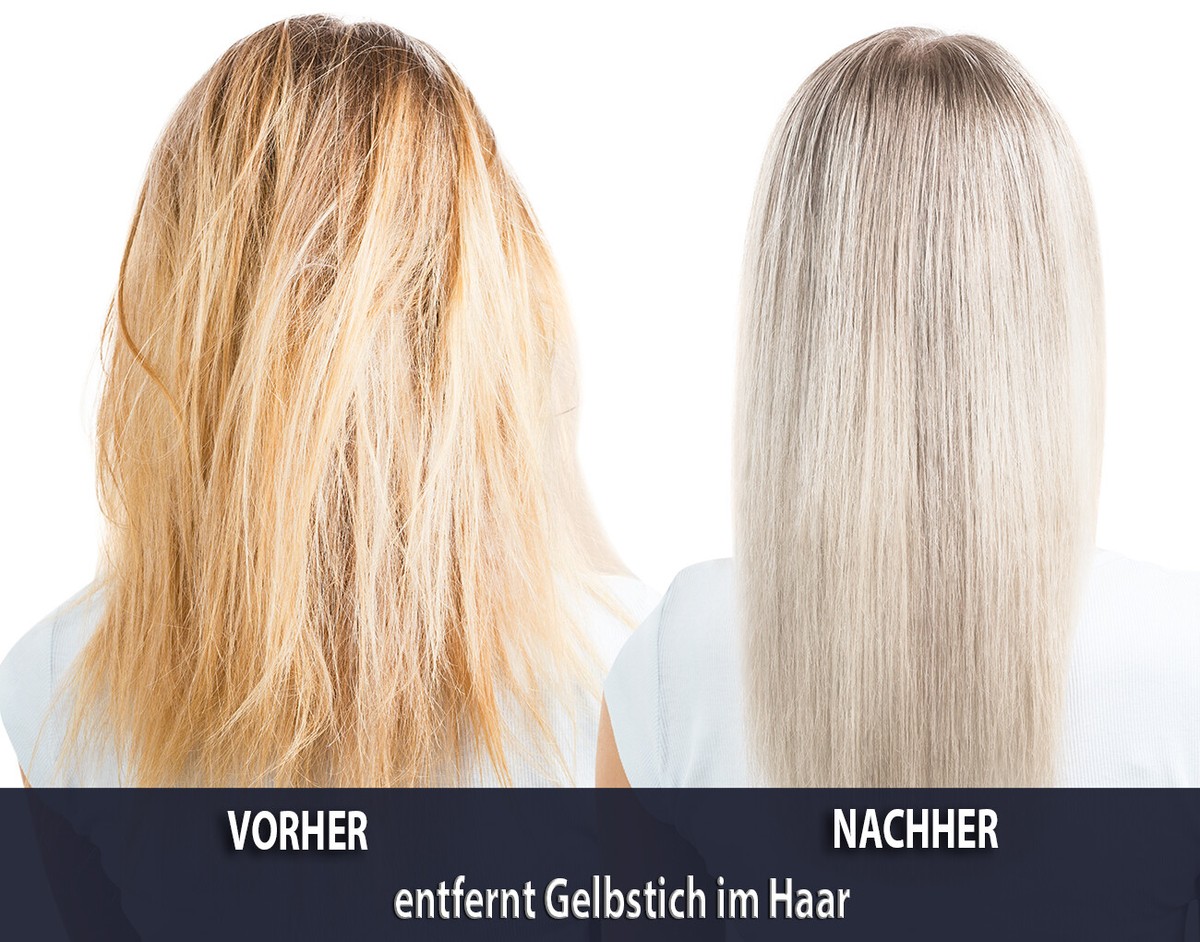 Anti-Gelb Shampoo Für Graues & Weißes Haar – Neutralisiert Gelbstiche, Spendet Glanz, 250 Ml