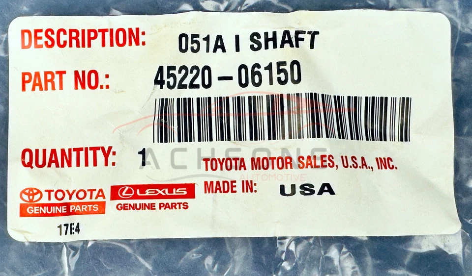 Eje intermedio de dirección original Toyota Camry Avalon 2012-18 OEM 45220-06150 Foto 2 de 4