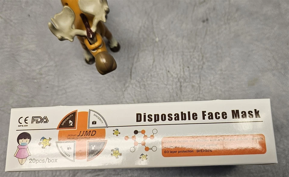 1400pcs ASTM Level 3 Kids 3-Ply Disposable Face Mask 145mm X 95mm  - Image 4 of 4