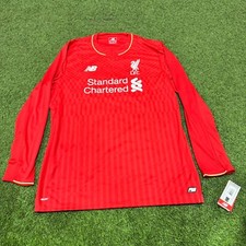 New Balance Liverpool Home Men's L/S Soccer Jersey 15/16
