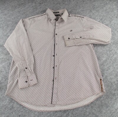 Sean John Button Up Shirt Mens Size XL  Multicolor Original Fit Long Sleeve