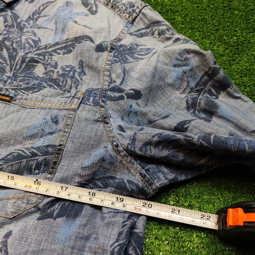Camicia PME Legend uomo manica media lunga stampa palme floreale casual colletto - Foto 12 di 15