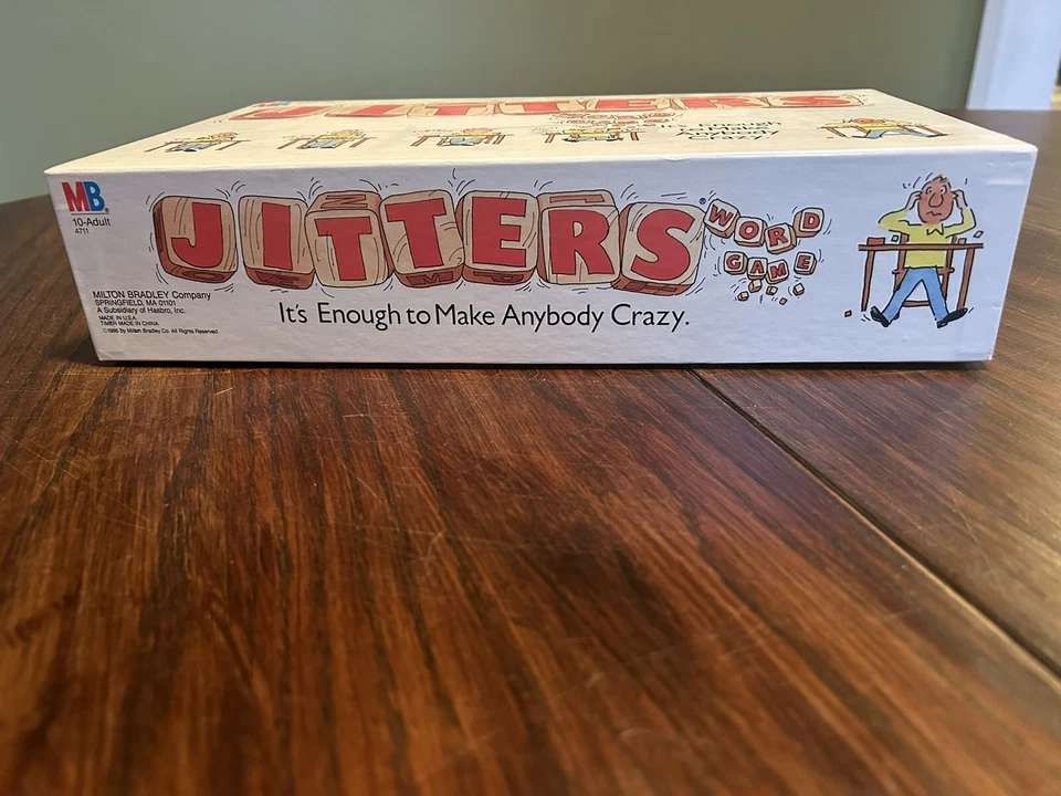 JITTERS Word Game Vintage 1986 Board Game Milton Bradley COMPLETE - Image 3 of 4