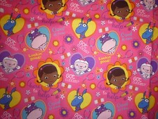 Doc McStuffins Cotton Fabric a standard handcrafted pillowcase