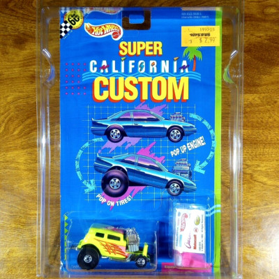 Hot Wheels Super California Custom Cool Duel Yellow Malaysia 1991 '32 Ford Vicky
