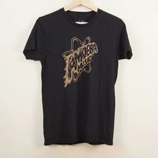 Amoeba Music Black Short Sleeve Cotton Shirt Sz S