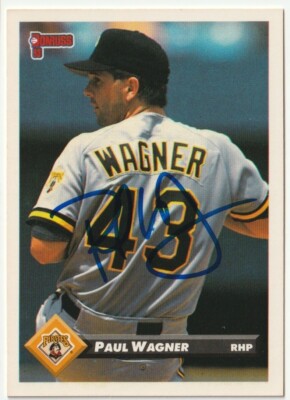 Paul Wagner Signed 1993 Donruss Card #334 Auto Pittsburgh Pirates Autograph COA