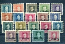 ITALY OCCUPAZIONE AUSTRIACA  FRIULI 1918 NON EMESSI SERIE CPL */**