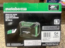 Metabo HPT 18V UR18DAQ4 Multivolt Cordless Bluetooth Radio Tool Only-No Battery 