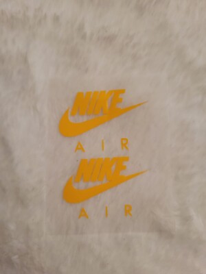 THREE NIKE AIR Swoosh Logo Iron On Decal / FREE SHIPPING in the US