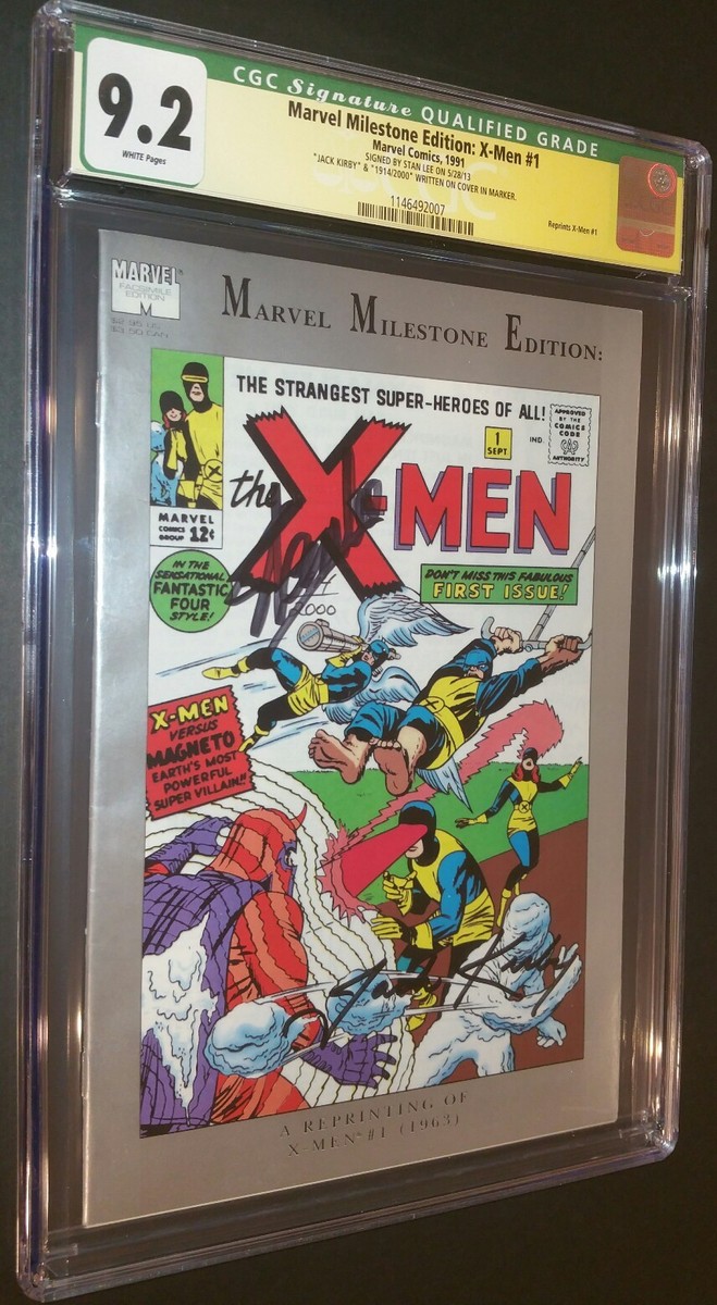 MARVEL MILESTONE X-MEN CGC SS 9.2 SIGNED BY STAN LEE & JACK KIRBY