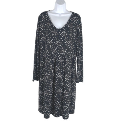 J. Jill Wearever Collection Dress Large Long Sleeve Printed V-Neck DR-1283