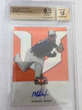 Michel Baez Auto 10 BGS 9.5 /25 2017 Valiant San Diego Padres