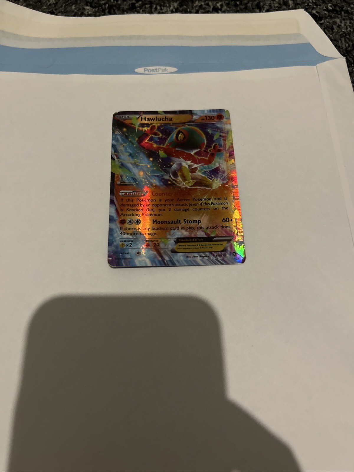 Pokemon - Hawlucha EX - 64/111 - XY Furious Fists - Half Art Card