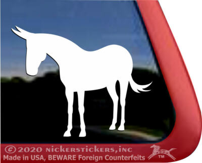 NickerStickers Mule Decal | Quality Vinyl Adhesive Equestrian Decal Sticker