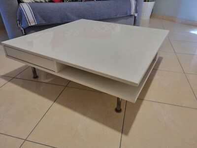 Tavolino Bianco Tavolino Basso Con Cassetti Tavolino Bianco Lucido