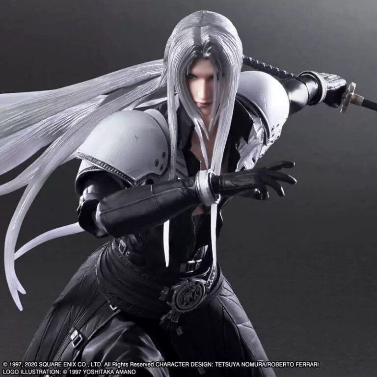 Figurines Final Fantasy VII – Cloud Strife 22,5 Cm, Sephiroth 25 Cm, Tifa Lockhart 20 Cm – Set PVC Pour Collectionneurs