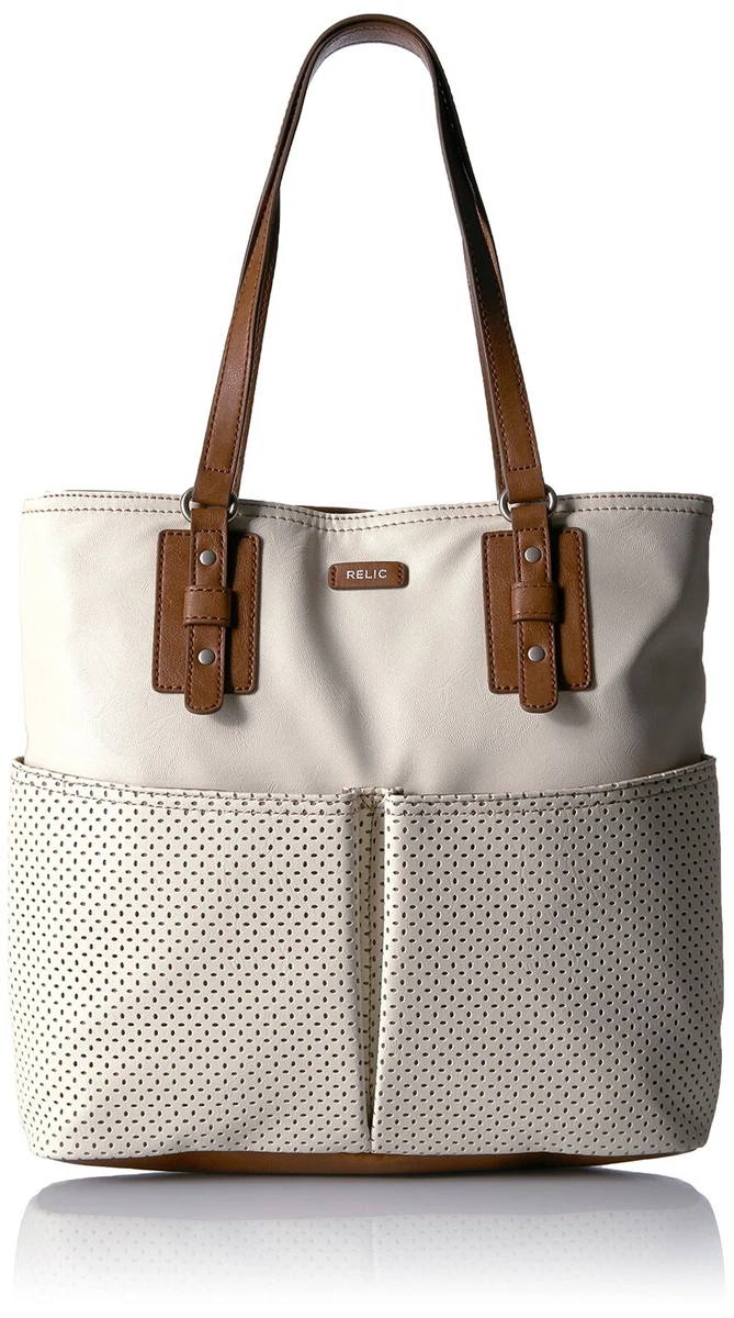 NWT RELIC Fossil Hailey NS Tote Cloud White